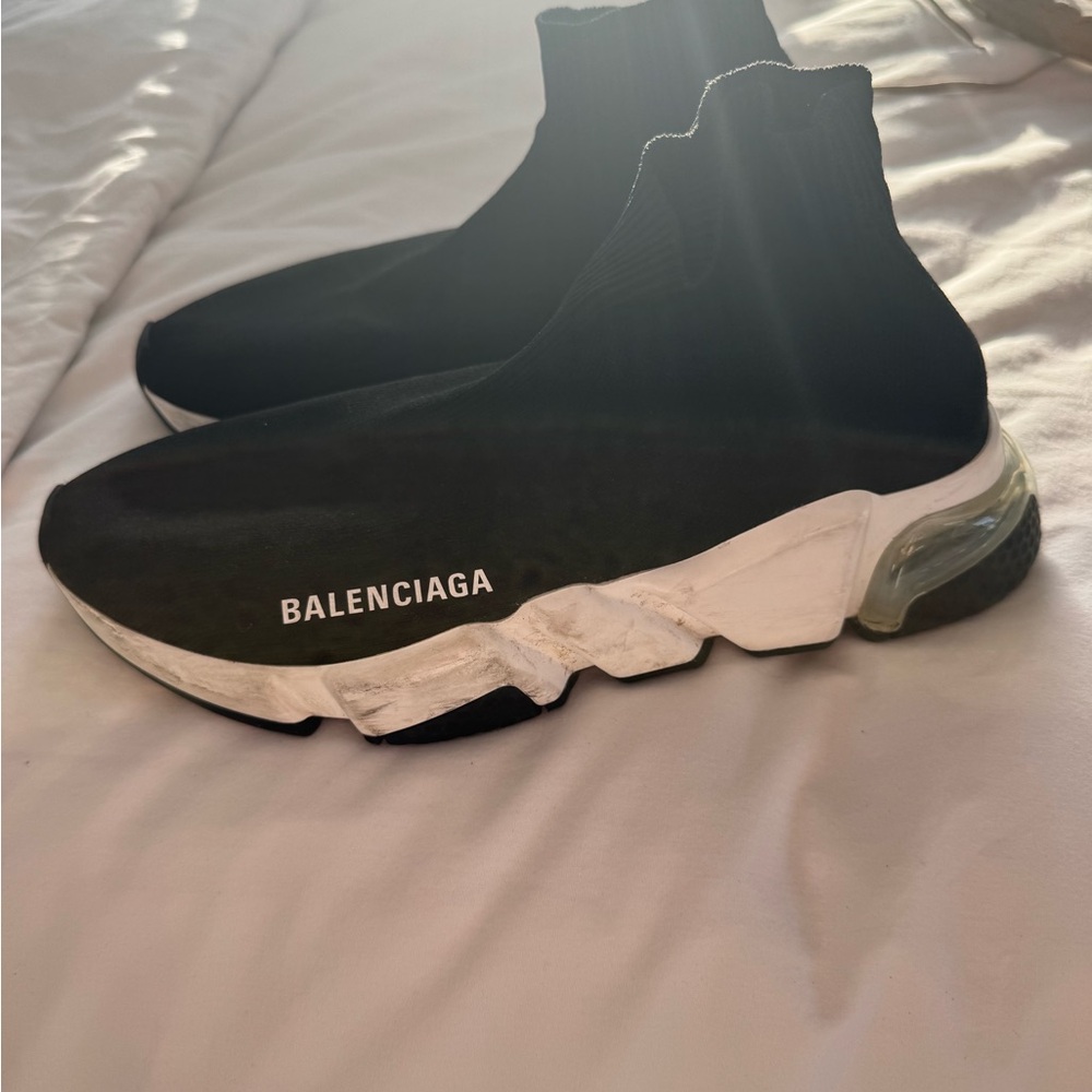Balenciaga Black Knit Sneakers